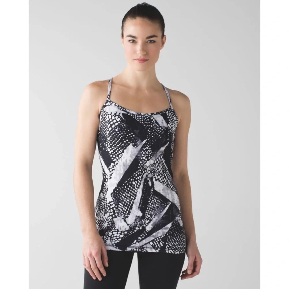 Lululemon Power Y Luon Tank Top in Static Mist